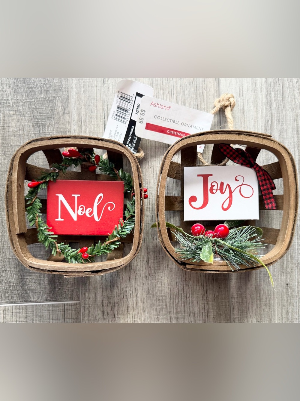 Ashland Holiday Basket Ornaments